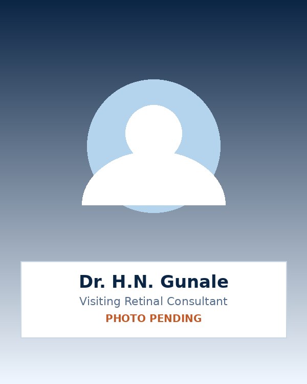 Dr. H.N. Gunale – Visiting Retinal Consultant, Hazari Eye Hospital